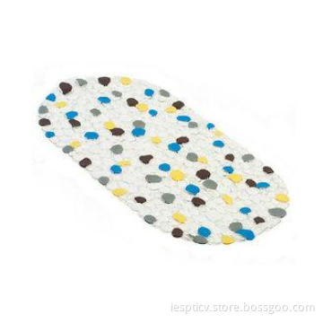 Modern Small non slip PVC Bath Mat Random Stone Pattern 36*